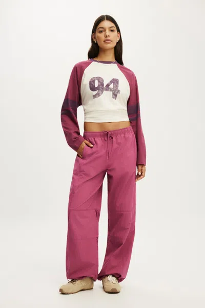 Cotton On Utility Baggy Pant In Pink