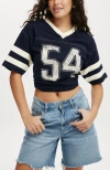 Cotton On V Neck Oversized Graphic Tee In Winter Night  54