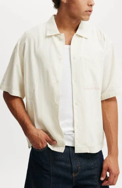 Cotton On Ventura Short Sleeve Shirt In White