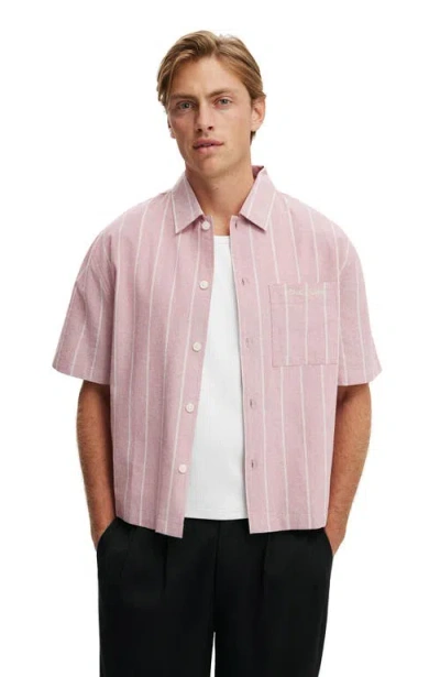 Cotton On Ventura Short Sleeve Shirt In Pink