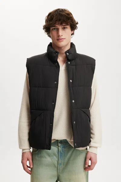 Cotton On Vermont Puffer Vest In Black
