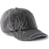 Cotton On Vintage Strap Back Hat In Black