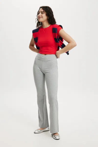 Cotton On V-waist Bella Bootleg Pant In Gray