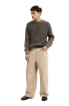 Cotton On Washed Box Fit Crew Knit In Brown