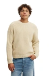 Cotton On Washed Box Fit Crew Knit In Gray