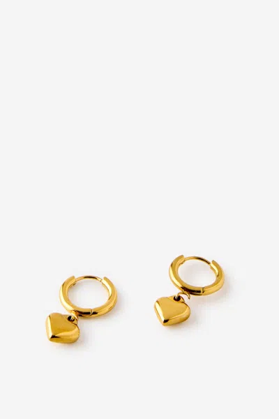 Cotton On Waterproof Charm Hoop Earring In Gold