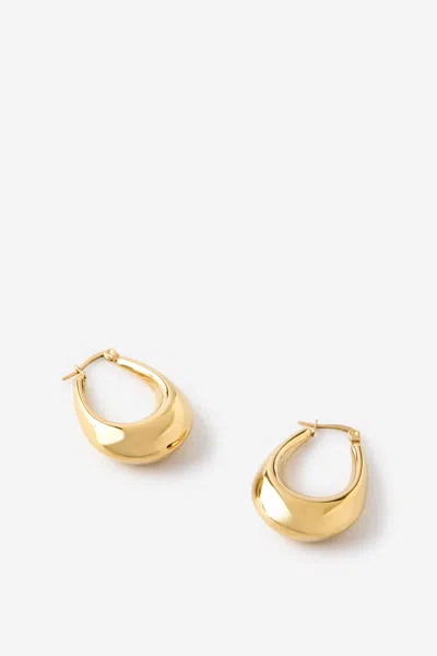 Cotton On Waterproof Large Hoop Earring In Gold