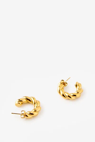 Cotton On Waterproof Large Hoop Earring In Gold