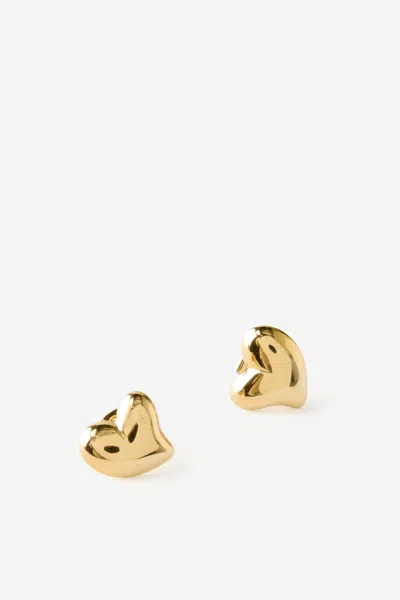 Cotton On Waterproof Mid Charm Earring In Gold Swish Heart Stud