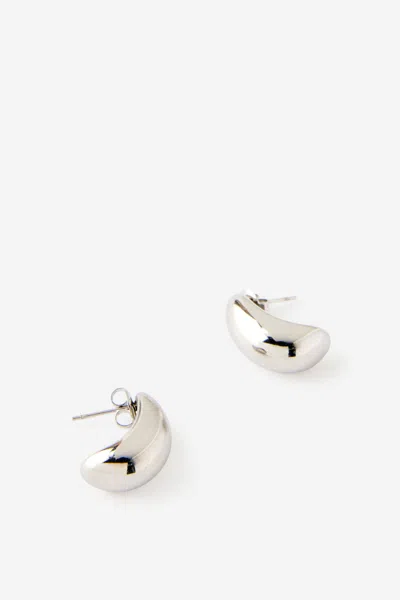 Cotton On Waterproof Mid Charm Earring In Silver