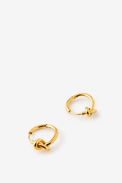 Cotton On Waterproof Mid Hoop Earring In Gold