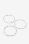 Cotton On Waterproof Multi Pack Bangle In Metallic