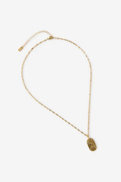 Cotton On Waterproof Pendant Necklace In Gold