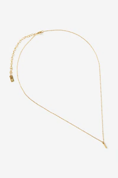 Cotton On Waterproof Pendant Necklace In Gold Initial I Classic Fine Chain