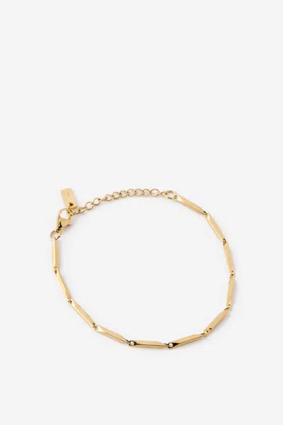 Cotton On Waterproof Single Bracelet In Gold Bar Chain