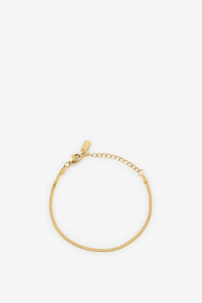 Cotton On Waterproof Single Bracelet In Gold Fine Snake Chain