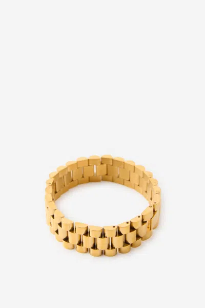 Cotton On Waterproof Single Bracelet In Gold Watch Link Bracelet