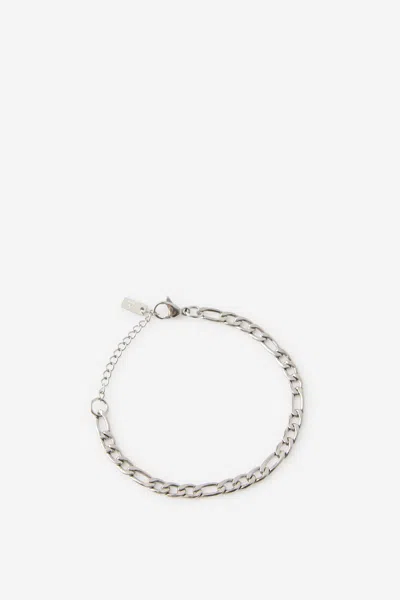 Cotton On Waterproof Single Bracelet In Silver Figaro Chain