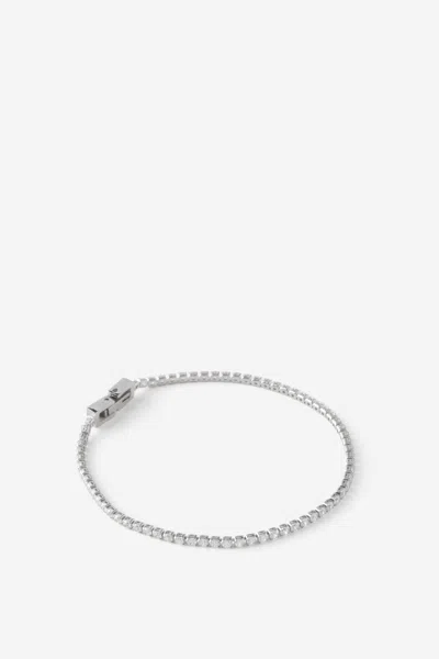 Cotton On Waterproof Single Bracelet In Silver Tennis Chain
