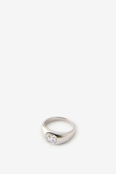 Cotton On Waterproof Single Ring In Silver Pinky Ring Dome Dia