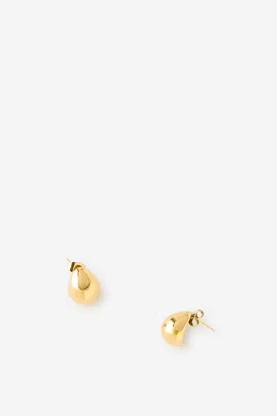 Cotton On Waterproof Small Charm Earring In Gold Droplet