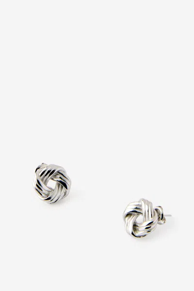 Cotton On Waterproof Small Charm Earring In Silver