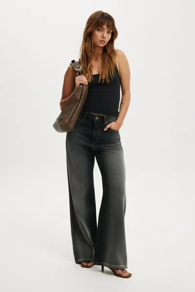 Cotton On Wide Jean Asia Fit In Black