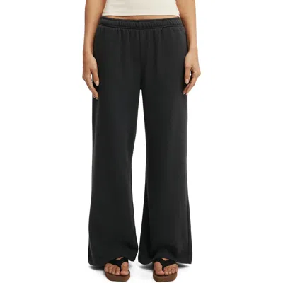 Cotton On Wide Leg Sweatpant In Black