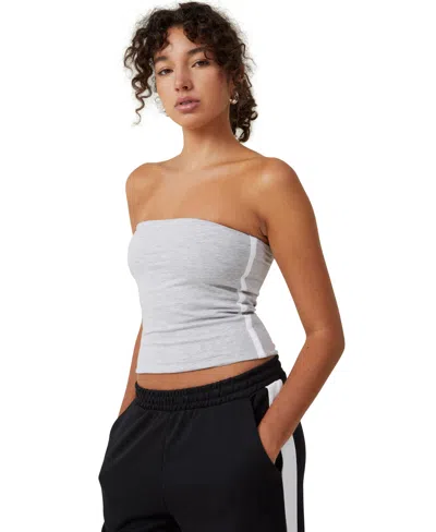 Cotton On Women's Billie Tube Top In Grey Marle