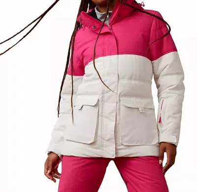 Cotton On Women's Body Quilted Snow Jacket In Coconut Milk Pink In White