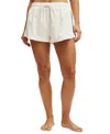 Cotton On Women's Contrast-stripe Drawstring Cover-up Shorts