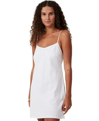 Cotton On Women's Haven V-neck Mini Dress In White