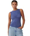 COTTON ON WOMEN'S HAZEL RUCHED FRONT TANK