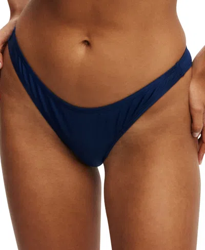 Cotton On Women's High-leg Brazilian Bikini Bottoms In Blue