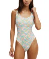 Cotton On Women's Scoop-back One-piece Swimsuit In Gina Floral