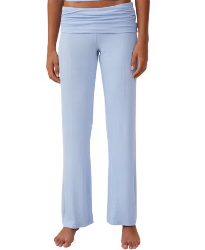 Cotton On Women's Sleep Recovery Roll Waist Pajama Pant In Blue