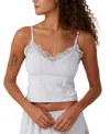 COTTON ON WOMEN'S SOFT LOUNGE LACE TRIM CAMI TOP