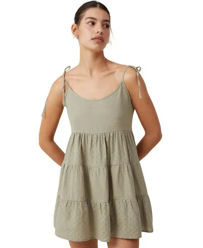 Cotton On Women's Solstice Mini Dress In Sage