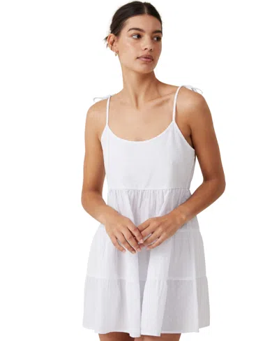 Cotton On Women's Solstice Mini Dress In White