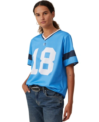 Cotton On Women's Sporty Graphic T-shirt In -buzzy Blue