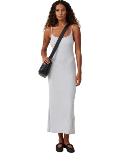 Cotton On Women's Staple 90s Slip Maxi Dress In Grey Marle