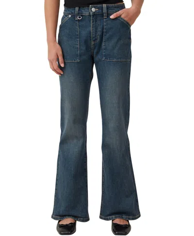 Cotton On Women's Stretch Bootcut Flare Jean In Logan Blue