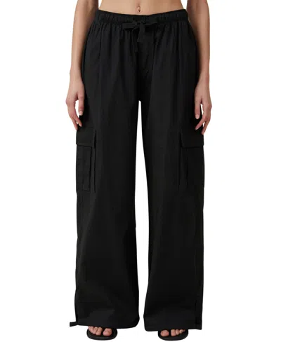 Cotton On Women's Summer Cargo Pant In Black