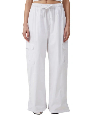 Cotton On Women's Summer Cargo Pants In White