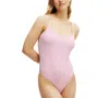 Cotton On Women's Thin-strap Scoop-back Cheeky One-piece Swimsuit In Pirouette Crepe