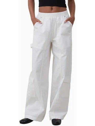 Cotton On Womens Deep Pocket Cotton Cargo Pants In White