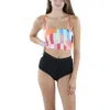 Cotton On Womens High-waist Polyester Swim Bottom Separates In Black