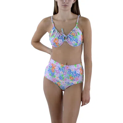 Cotton On Womens High-waist Polyester Swim Bottom Separates In Multi