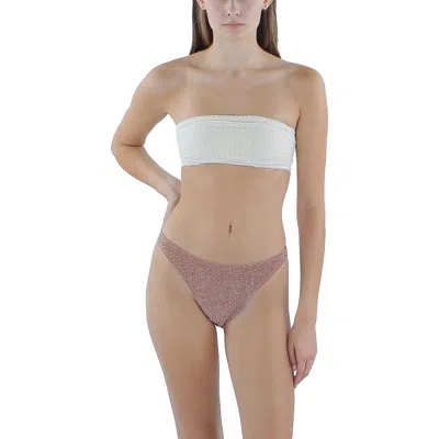 Cotton On Womens Metallic Brazilian Swim Bottom Separates In Multi