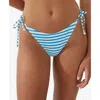 Cotton On Womens Striped Side Tie Swim Bottom Separates In Multi